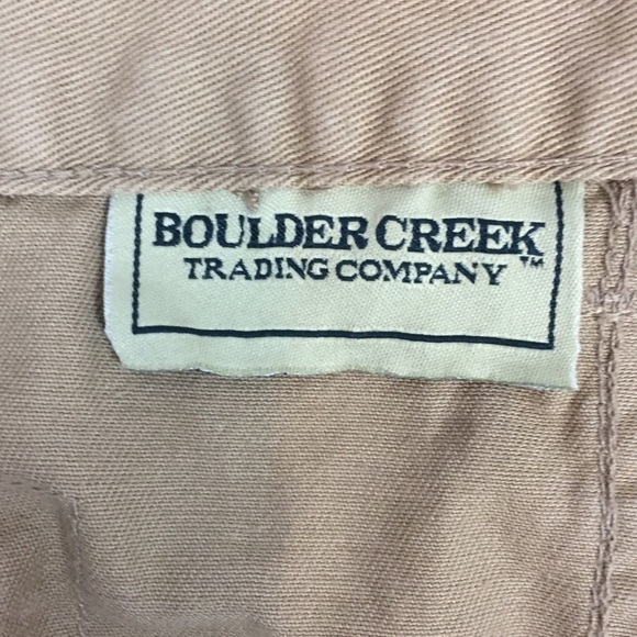 Boulder Creek Cargo Shorts Mens 54 Big Cotton Elastic Panels Velcro Pockets - Picture 7 of 13